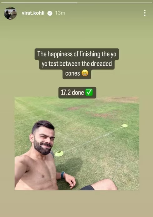 Virat kohli yo-yo test story