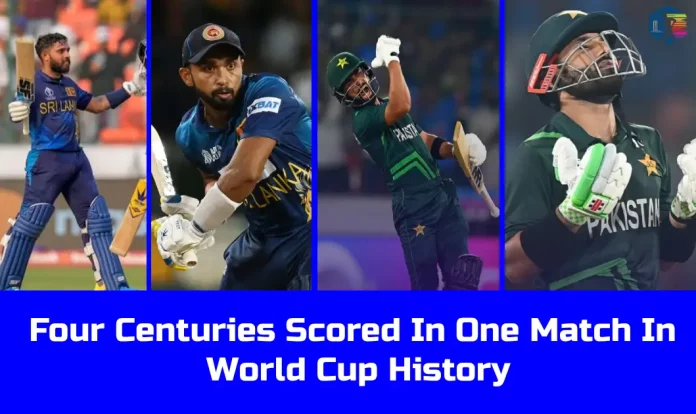 For the first time in World Cup history, four centuries were scored in one match