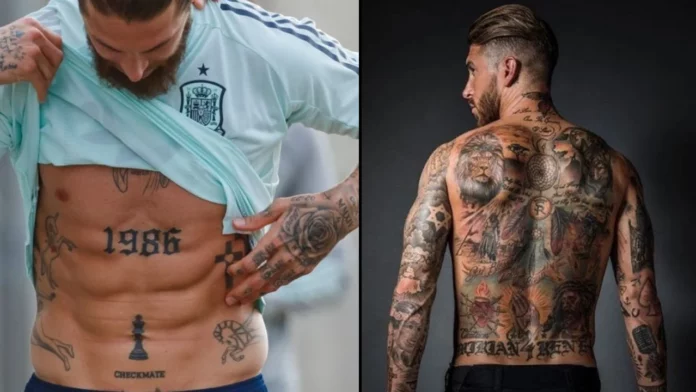 Sergio Ramos Body tattoos