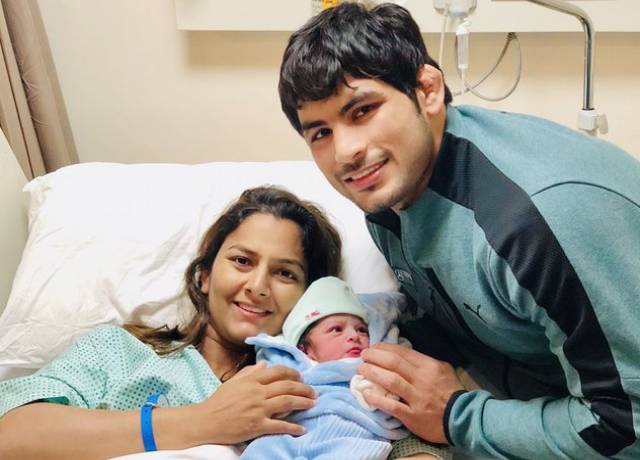 Indian wrestler Geeta Phogat gives birth to a baby boy