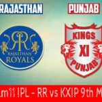 Dream11 IPL | RR vs KXIP 9th match live streaming & score