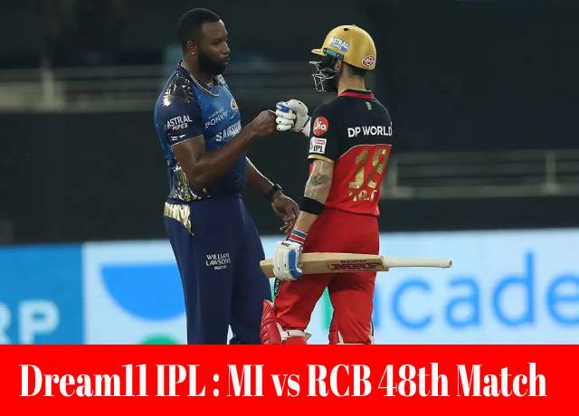 Dream11 IPL : MI vs RCB 48th match live streaming & score