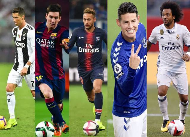Top 10 most followed footballers on Instagram