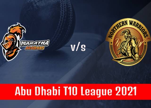 T10 League 2021 : 1st Match Maratha Arabians vs Northern Warriors live streaming