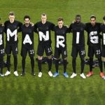 Norway and Germany players protest for the human rights