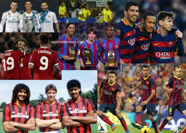 Top 10 football trios of all time