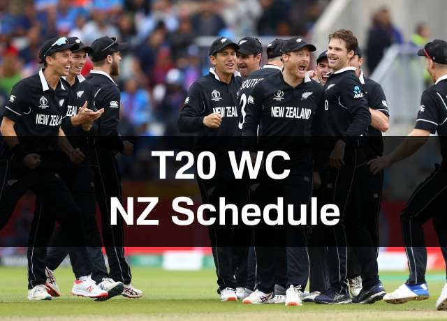 T20 World Cup: New Zealand Schedule, Squad, Time & Date