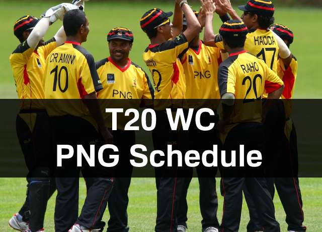 T20 World Cup: Papua New Guinea Schedule, Squad, Time & Date