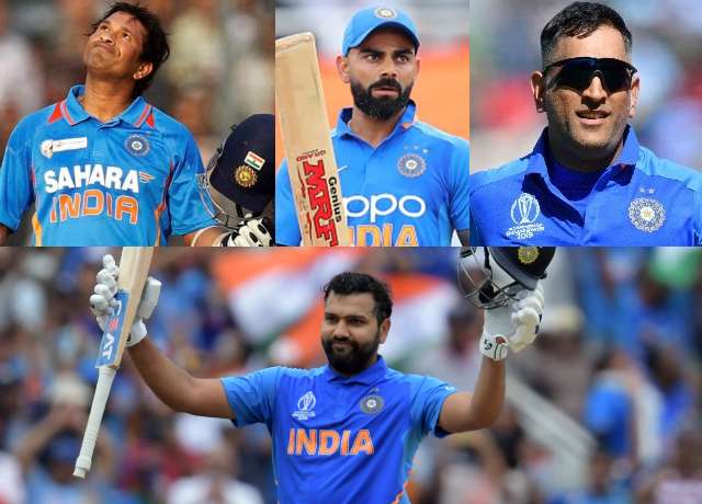 Top 4 Indian batsmen with most ODI runs at home
