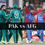 Pakistan vs Afghanistan