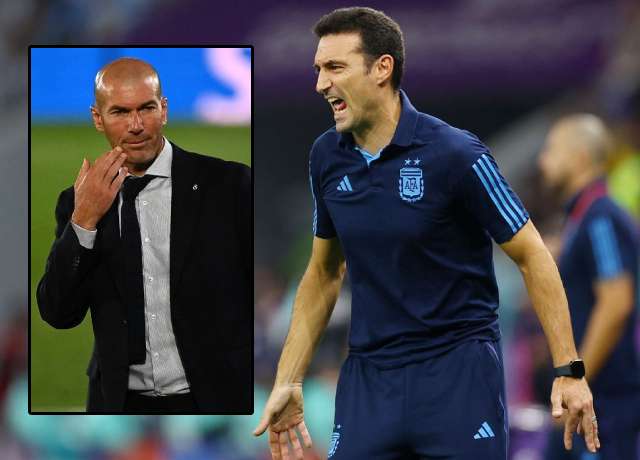 Zinedine Zidane And Lionel Scaloni