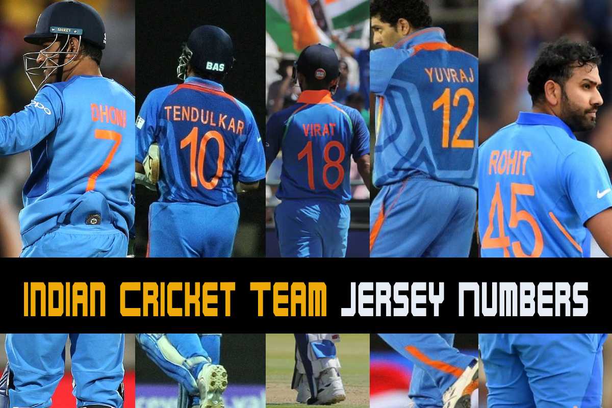 1 to 100 Jersey Numbers Of Famous Indian Cricketer
