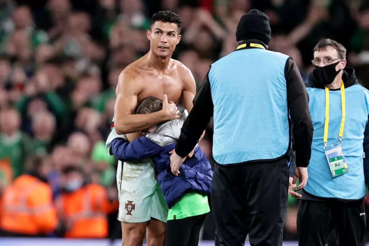 Cristiano Ronaldo Gives A Huge Hug To This Blind Little Girl