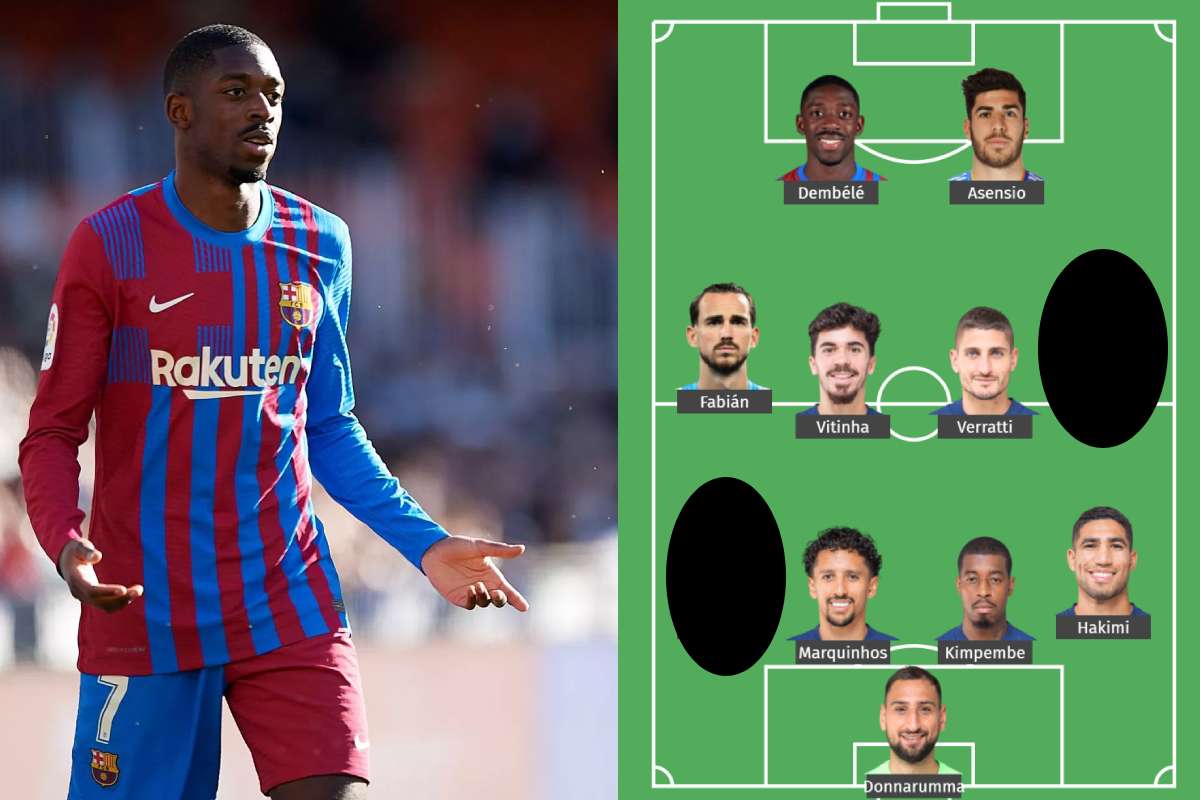 How PSG Could Lineup With Ousmane Dembele