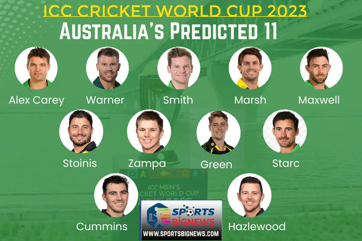 Australia Squad, Playing 11, Schedule for ICC Cricket World Cup 2023