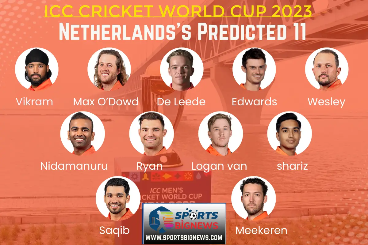 Netherlands Squad, Playing 11, Schedule for ICC Cricket World Cup 2023