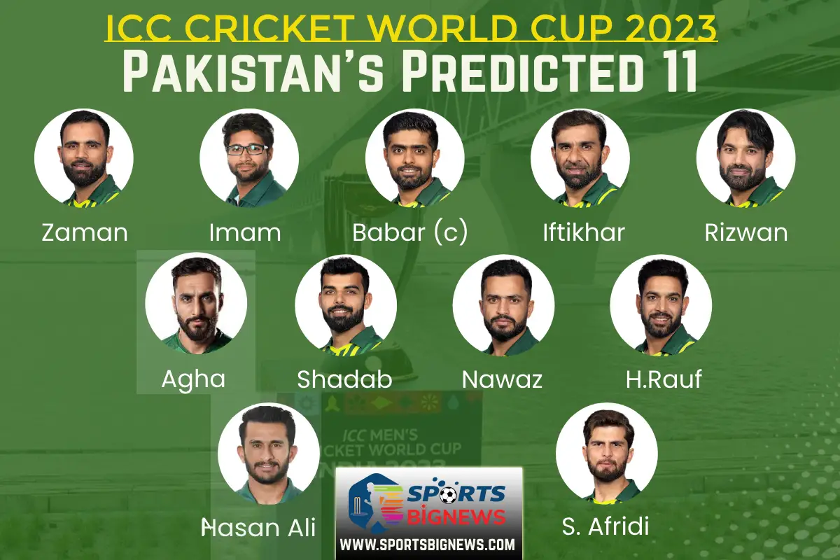 Pakistan Squad, Playing 11, Schedule for ICC Cricket World Cup 2023