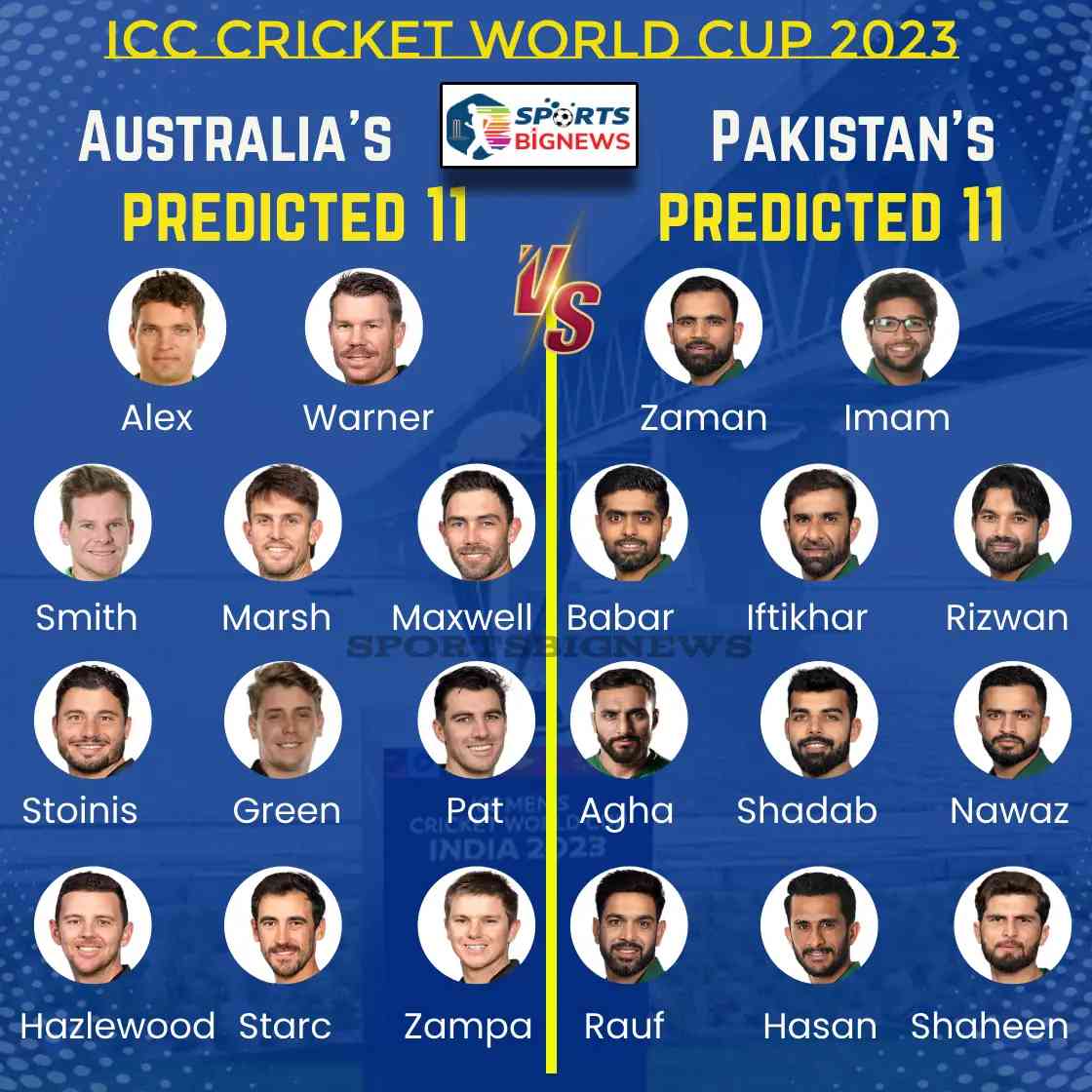 Cricket World Cup 2023: AUS vs PAK, Dream11 And Live Stream