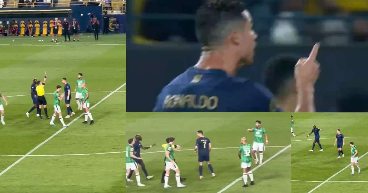 Cristiano Ronaldo Gets Frustrated On Referee