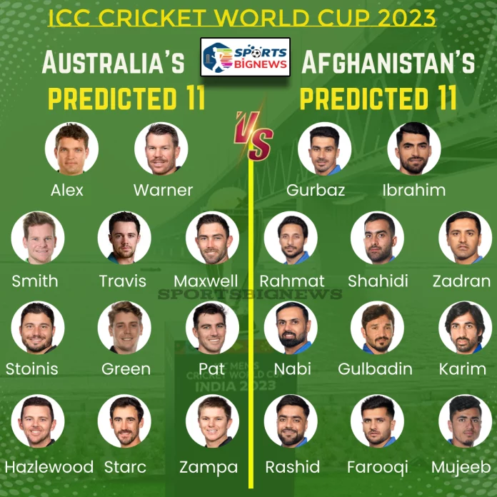 Cricket World Cup 2023: AUS vs AFG Dream11, Free Live Stream