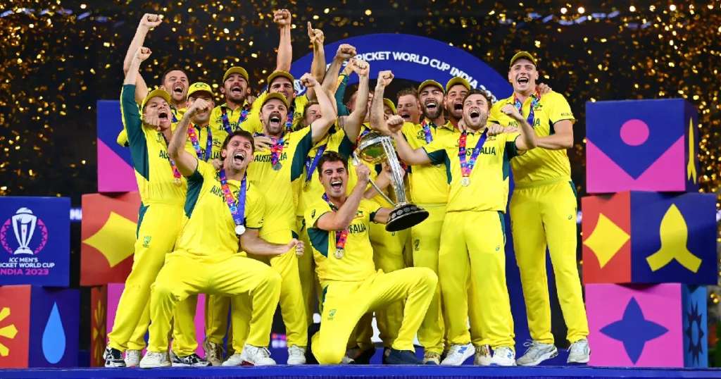 Australia lift the World Cup for a record sixth occasion