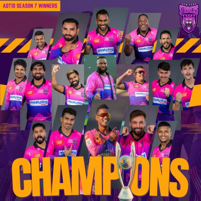 New York Strikers won the Abu Dhabi T10 title