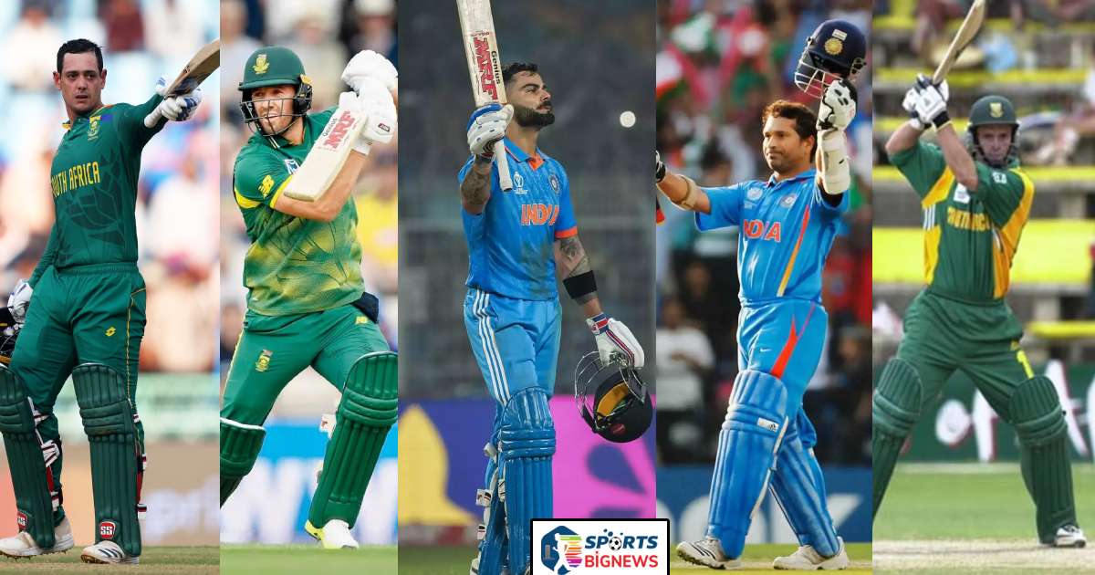 Top 5 players with most ODI hundreds in India Vs South Africa