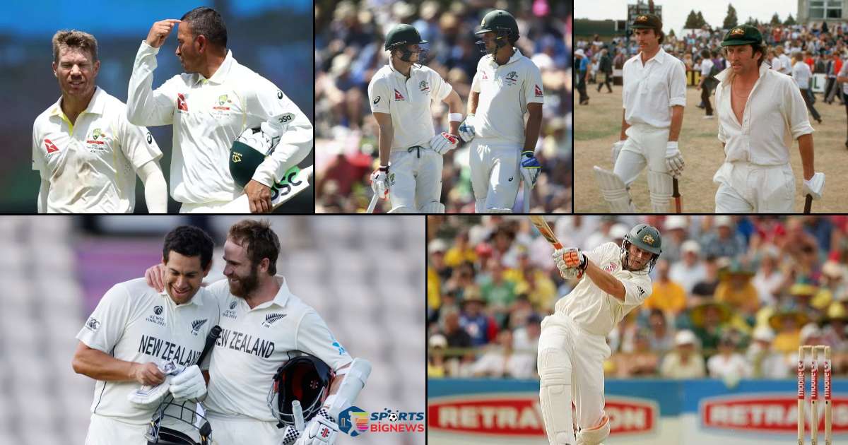 Top 5 highest partnerships in Australia Vs New Zealand tests