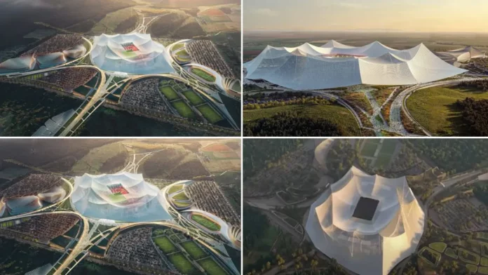 World's biggest football stadium's first images emerge