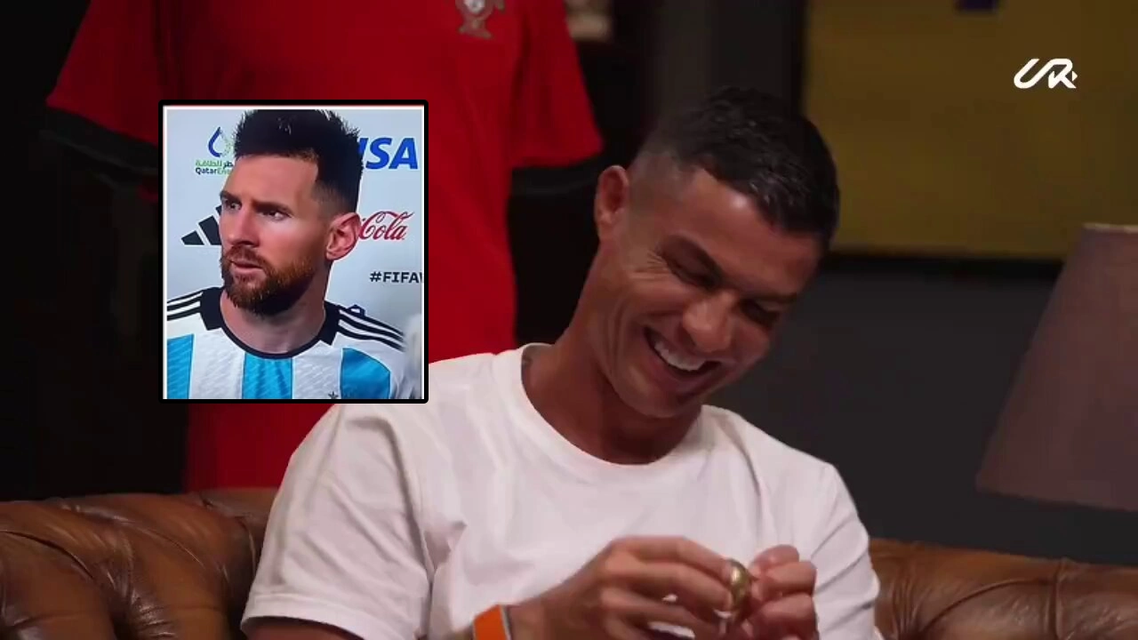 Cristiano Ronaldo imitates Lionel Messi's iconic line in his podcast