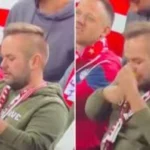 This Bayern Munich fan was spotted snorting apparently some 'white powder'