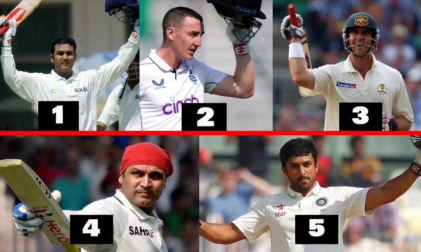 Top 5 fastest triple centuries in test cricket