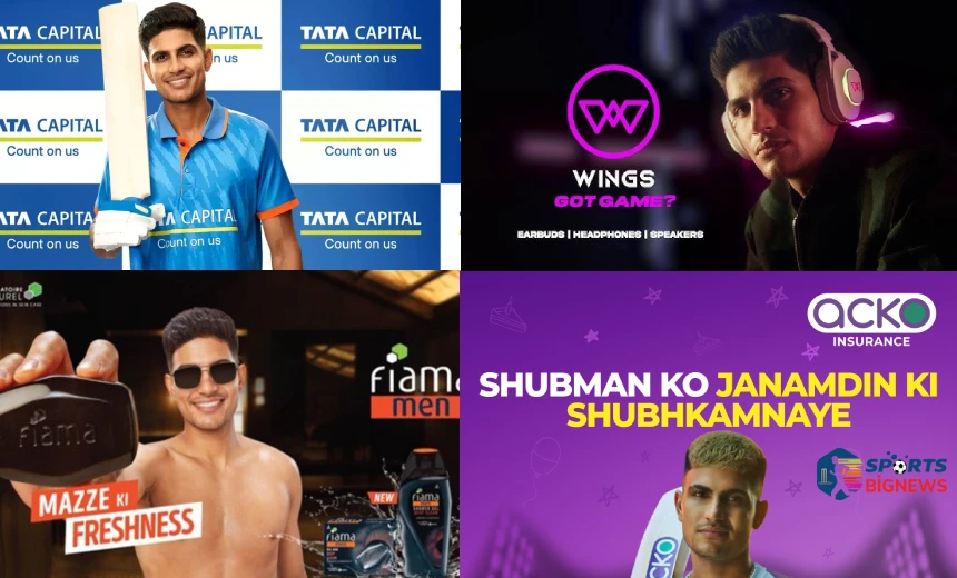 Shubman Gill Brand Ambassador List