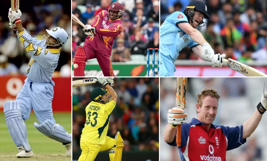 Top 5 players with highest number of sixes in ICC Champions Trophy