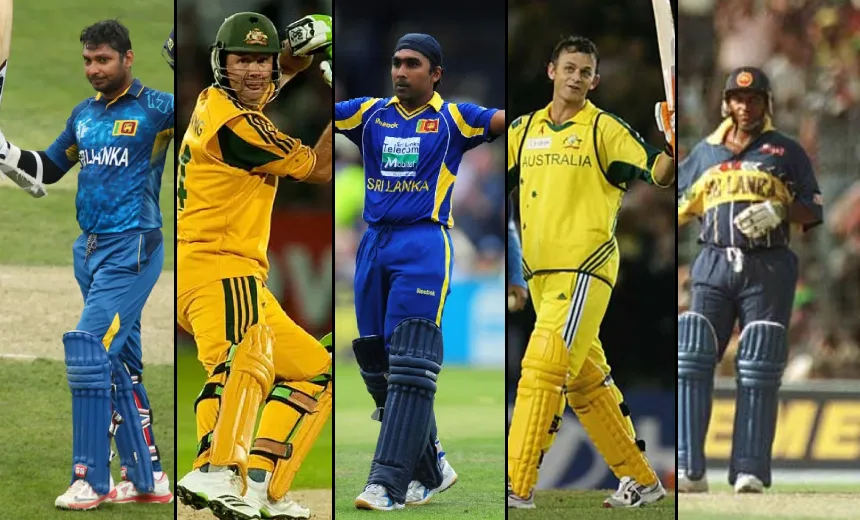 Top 5 highest run scorers in Sri Lanka Vs Australia ODIs